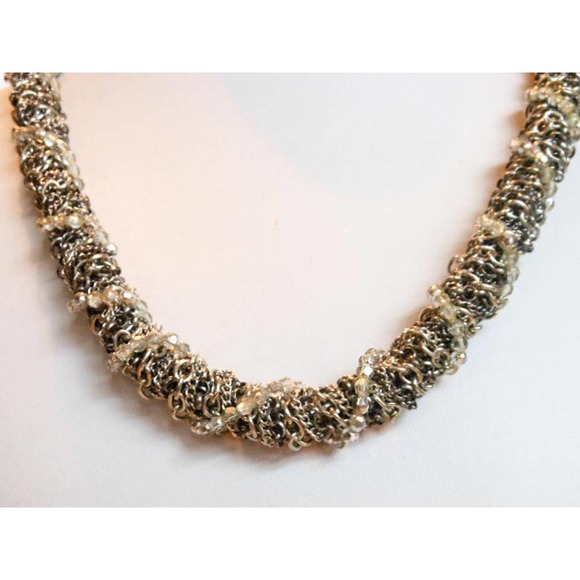Vintage Heavy Twisted Multi Chain Necklace , 159 Grams , 27 Inch - Picture 5 of 5